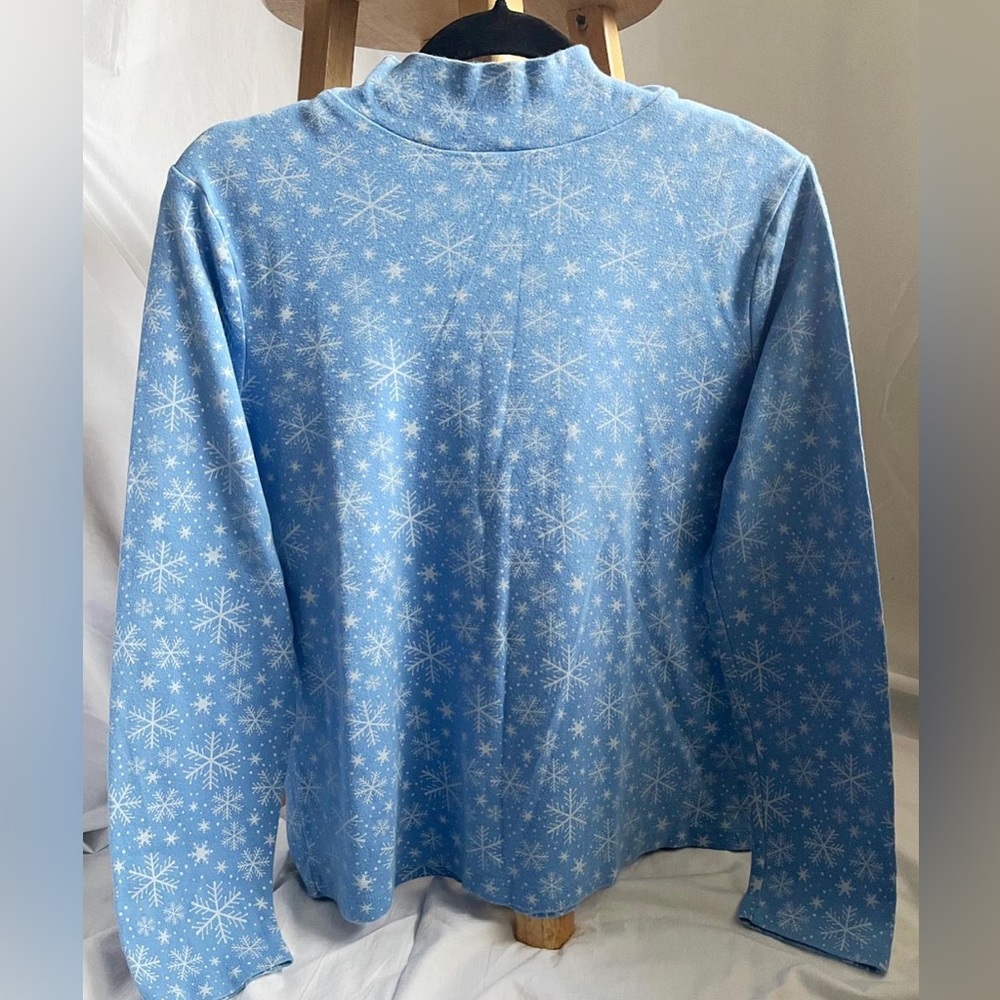 Snowflake Mock Neck - Picture 4 of 4